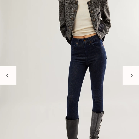 Free People Women's Layers  Crop‎ Fit Tweed Jacket XL - Picture 7 of 14